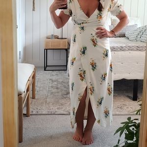 Madewell gorgeous puff sleeve midi dress